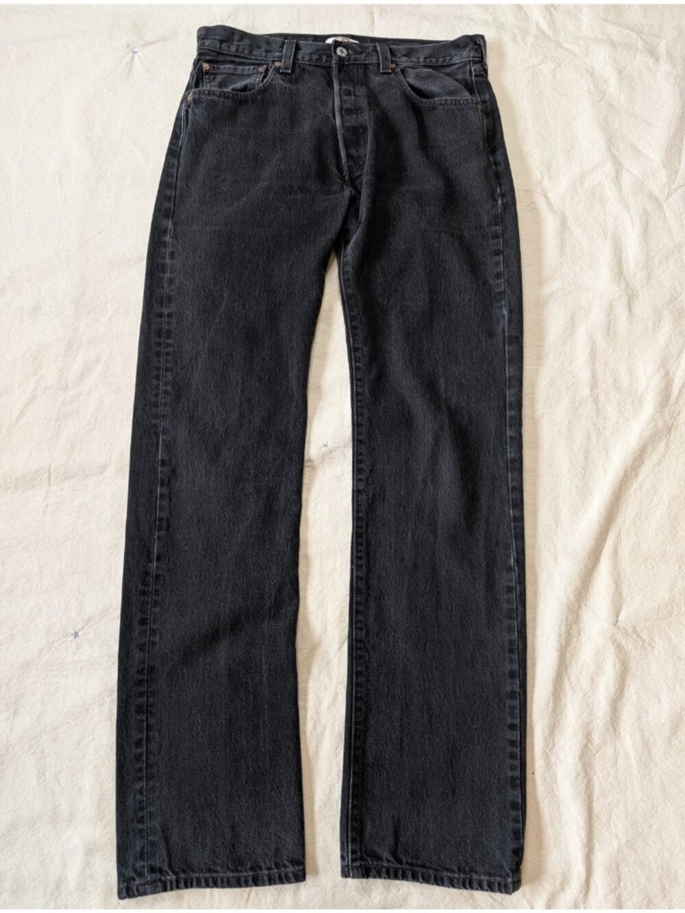 Levi's 501 Black 34x36 VTG 2009 Classic Straight Leg Denim Made in Mexico